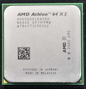 AMD Athlon 64 X2 5600+ ADA5600IAA5DO Socket AM2 Brisbane (動作確認済 中古品) (管:PCA5