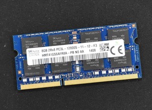 ジャンク品 8GB (8GB 1枚) PC3L-12800S DDR3-1600 S.O.DIMM 204pin SK-Hynix (POSTしません) (管:SA4857