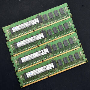 16GB (4GB 4枚組) DDR3L PC3L-12800R DDR3L-1600 REG 1Rx4 240pin ECC Registered Samsung サーバー MacPro向け (SA5334 x4s
