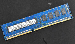 4GB (4GB 1枚) PC3L-12800E DDR3L-1600 1.35V/1.5V 2Rx8 240pin ECC Unbuffered DIMM SK-Hynix (低電圧対応) (管:SA5249