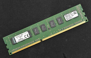 4GB (4GB 1枚) PC3-12800E DDR3-1600 1.5V 1Rx8 240pin ECC Unbuffered DIMM KINGSTON (管:SA5242