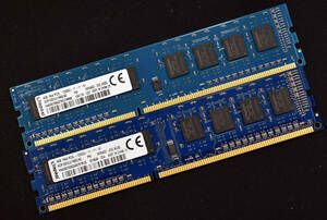 8GB (4GB 2枚組) PC3L-12800U DDR3L-1600 1.35V/1.5V 1Rx8 片面実装 240pin non-ECC Unbuffered DIMM Kingston (管:SA5298