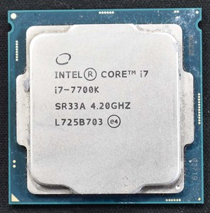 1円スタート ジャンク品 Intel Core i7-7700K SR33A LGA1151 Socket1151 Kaby Lake-S (POSTしません、画面が出ません) (管:SAC0