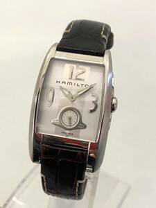 HAMILTON ハミルトン 腕時計 レディース H334110 ニューブルック クォーツ スモセコ 未稼働 シルバー kk110813
