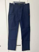 試着のみ WTAPS KHAKI TIGHT 02 TROUSERS COTTON RIPSTOP NAVY/L 172TQDT-PTM02 パンツ チノパン トラウザー スラックス_画像1