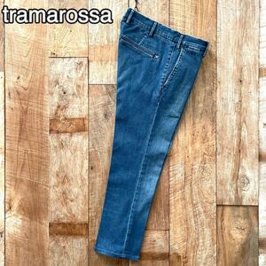 【美品】tramarossa トラマロッサ テーパード デニム スラックス パンツ 29 ストラスブルゴ取扱