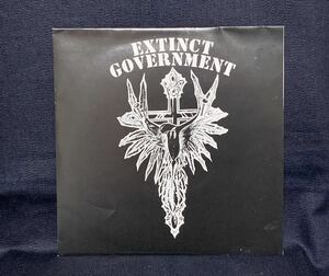 レア EXTINCT GOVERNMENT 7ep クリアイエロー盤 OVERTHROW RECORDS ハードコア PUNK 1996 シングルレコード 委託品