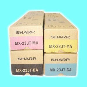 @@@4色セット SHARP シャープ 純正トナー MX-23JT-BA/CA/MA/YA MX-3112FN用 【送料無料! 未使用!! 純正!! 保証あり!!お買い得!!】 NO.2853