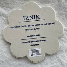 トルコ陶器製鍋敷き iznik02 トリベット 鍋敷　トレイ　飾り皿にも_画像4