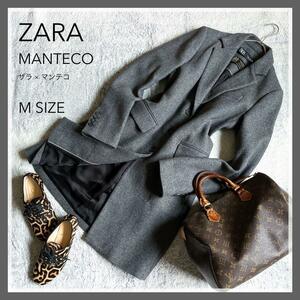 【ZARA】ザラ MANTECO マンテコ ウール混 チェスターコート M