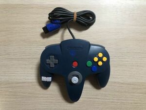 N64 ニンテンドー64 ソフト コントローラー ブルー 動作確認済み【管理 16372】【B】