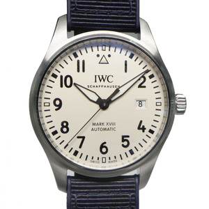 【名古屋】IWC パイロットウォッチ マーク18 IW327102 SS ラバー シルバー 自動巻 メンズ腕時計 男