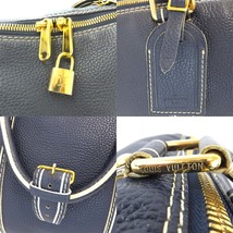 【天白】ルイヴィトン キーポル50 NV ボストンバッグ ネイビー ゴールド金具 ハンドバッグ 大容量 メンズ 鞄_画像9