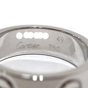 【栄】カルティエ K18WG ラブリング 指輪 ホワイトゴールド ジュエリー 49 レディース メンズ 仕上済の画像8