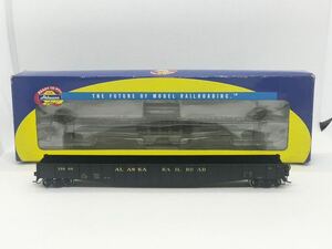 【当時物】ATHEARN アサーンHOゲージ　93649 アラスカ鉄道　65フィート　ゴンドラ　コンテナ車　鉄道模型