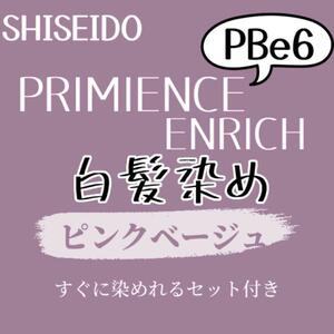 最安値　PBe6 資生堂　白髪染め　ロング用　ヘアカラー剤　セット付　コーラル　ピンク　ベージュ　ブラウン　ヘアカラー　グレーカラー