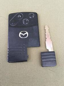 Mazda подлинный консультации Ключ 4 кнопки скользит с обеих сторон с помощью слайд -горит без ключа Biante Pre -Mathy MPV и т. Д. Не -стандартная доставка / комплексная доставка ⑭