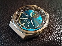 激レア セイコー スピードタイマー SEIKO 6139-7060 Teal Dial Sunrise 要OH ジャンク品_画像2