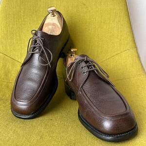 hiro leather made shoes Rotary U chip gray n leather shoes 25.0 made in Japan business shoes 