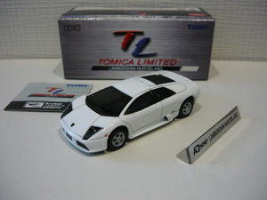 トミカ　リミテッド　No.0043　ランボルギーニ　ムルシエラゴ（ホワイト）◎TOMICA LIMITED No.0043 LAMBORGHINI MURCIELAGO 中国製 