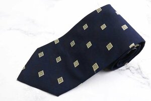 ジョルジオ アルマーニ GIORGIO ARMANI 小紋柄 シルク 総柄 イタリア製 メンズ ネクタイ ネイビー