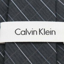 【良品】 カルバンクライン Calvin Klein チェック柄 シルク 格子柄 メンズ ネクタイ ネイビー_画像5