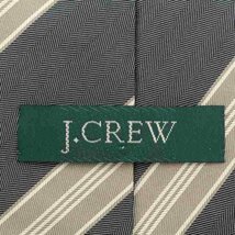 【良品】 Jクルー J.CREW ストライプ柄 シルク ライン柄 日本製 ジェイクルー メンズ ネクタイ グレー_画像5