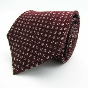 [ beautiful goods ] Yuki Torii YUKI TORII fine pattern pattern silk total pattern made in Japan men's necktie red 