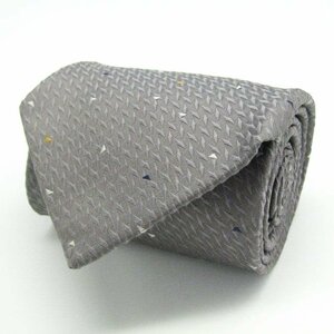  I m Pro duct brand necktie panel pattern geometrical pattern silk made in Japan men's gray im product