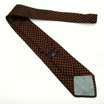 【良品】 タイラック Tie Rack 動物柄 シルク 小紋柄 鳥 伊製生地 イタリア製 総柄 メンズ ネクタイ ネイビー_画像3