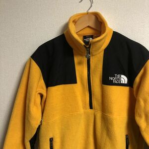 【古着】90s ビンテージ　THE NORTH FACE ザノースフェイス　ハーフジップ フリース ARMADILLA （アルマディア）　イエロー　デナリ　レア