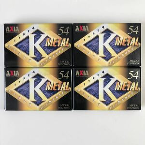 カセットテープ　メタルテープ AXIA K METAL 54分 4本