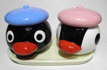 The Pygos Group 2003　mister Donut　ピングー＆ピンガー　PINGU & PINGA　ミニポッド　陶器製　非売品_画像1