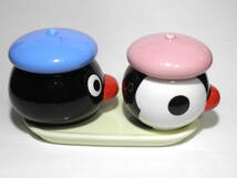 The Pygos Group 2003　mister Donut　ピングー＆ピンガー　PINGU & PINGA　ミニポッド　陶器製　非売品_画像3