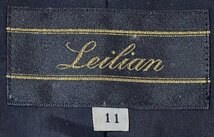 美品 Leilian レリアン ツイードジャケット アウター 上着 チェック 千鳥柄 ブラック 黒 ホワイト 白 レディース size11 シルク混 絹混_画像4