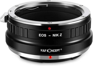 K&F Concept マウントアダプター Canon EOSレンズ-Nikon Zカメラ装着 キヤノンEF-ニコンZ メーカー直営店