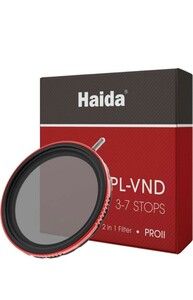 Haida CPL + VND フィルター 72mm - PLフィルター 可変NDフィルター 3~7ストップ 減光フィルターカメラレンズ偏光