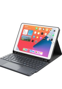iPad 9世代 iPad 8世代 キーボード ケース タッチパッド付き ipad 10.2 iPad7世代 Bluetooth キーボードカバー 脱着式 多角度調整 