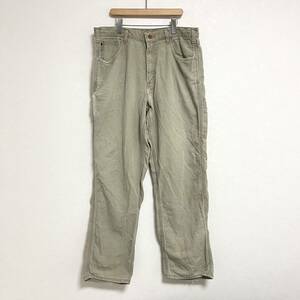 ★carhartt カーハート★2112 cat2 ワーク パンツ ズボン ボトムス メキシコ製 ペインター カジュアル 柔らか ベージュ メンズ W36/DD6978