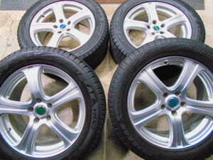 美品バリ山　FEID　フーガ　シーマ　18×7.5J+42　114.3－5穴　245/50R18　ブリジストンVRX2　スタッドレス　タイヤホイールセット　4本