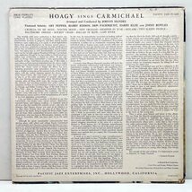 良好盤!!【w/ ART PEPPER, JIMMY ROWLES】USオリジナル MONO 深溝 HOAGY CARMICHAEL Sings With The Pacific Jazzmen '57年 原盤 モノラル_画像2