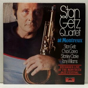 美盤!! 日オリジ STAN GETZ QUARTET At Montreux ('77 Polydor) w/ Chick Corea, Stanley Clarke, Tony Williams スタン・ゲッツ LP