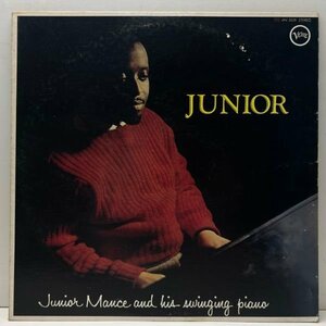 【ジュニア・マンスの最高傑作】国内での初出盤 JUNIOR MANCE Junior - And His Swinging Piano (Verve MV 2059) ピアノトリオ JPNプレス