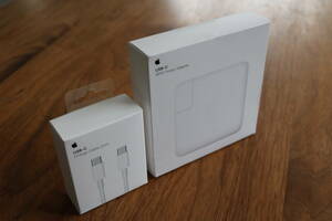 [新品未開封] Apple純正 96W USB-C Power Adapter 電源アダプタ A2166 MXOJ2AM/A & USB-C Charge Cable 充電ケーブル（2m）A1739 MLL82AM/A