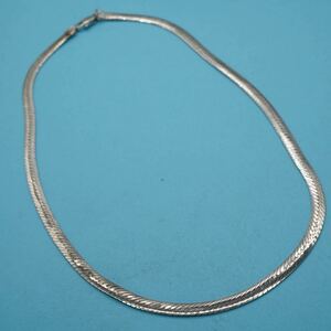 【252】italy イタリア製 SILVER シルバー 925 ネックレス チェーン アクセサリー 長さ約42cm TIA