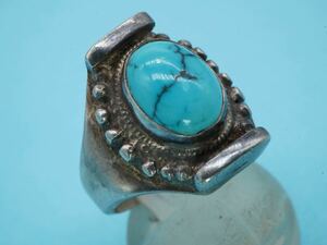 【1333】15号 ターコイズ シルバー リング インディアンジュエリーのようなデザイン silver 銀 指輪 TIA