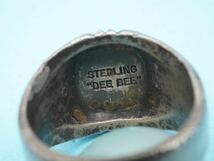 【367】18.5号 DEE BEE スターリング シルバー 海外 ヴィンテージ リング sterling silver 指輪 シルバー特有の黒ずみ有り TIA_画像6