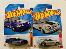 カラバリ新品2台セット☆ホットウィール☆ '84 フォード　マスタング　SVO Hot Wheels '84 FORD MUSTANG SVO シルバー+パープル_画像1