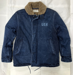 HOUSTON ヒューストン × DENIME ドゥニーム デニム N-1 デッキジャケット サイズ40