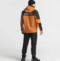 DESCENTE■デサント〔XO〕HEATNAVI ソフトシェル フーディー／テーパードパンツ 上下 セット +5℃ 撥水 4WAYストレッチ 保温 23'秋冬 Or_画像2